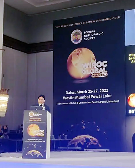 Dr. Abhijit Pawar speaking at Western India Regional Orthopedic Conference (WIROC)